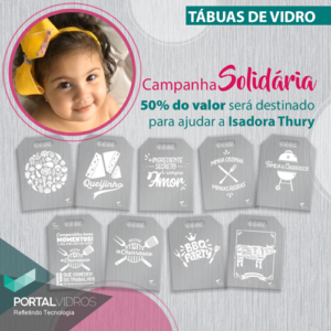 Portal Vidros arrecada mais de R$ 2 mil na campanha em favor da menina Isadora Thury