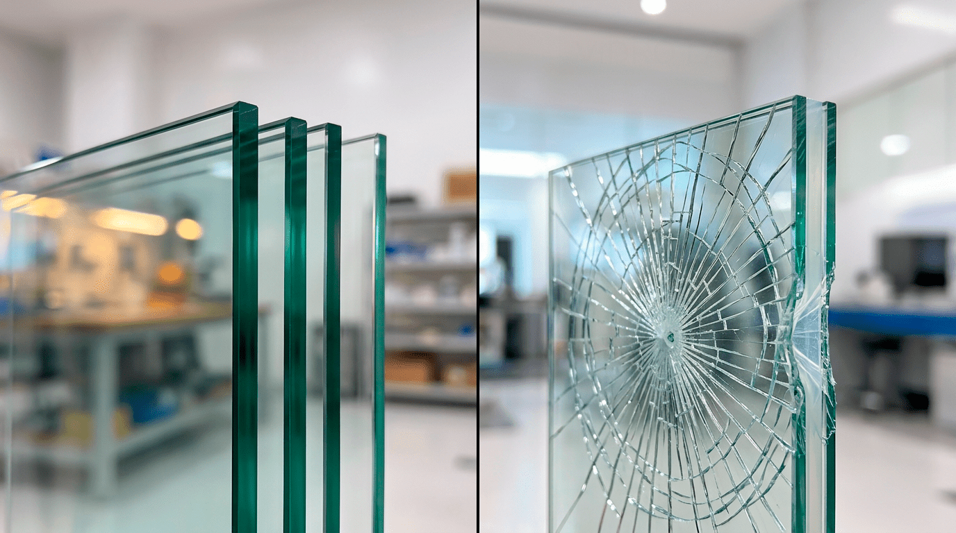 vidro temperado vs vidro laminado